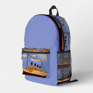 Titanic-Schiff-Rucksack  Bedruckter Rucksack
