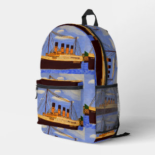 Titanic-Schiff-Rucksack  Bedruckter Rucksack