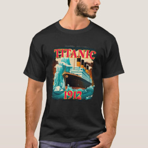 Titanic-Segelschiff Vintage Kreuzfahrtschiff 1912 T-Shirt