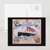 Titanic-Seifenetikett Postkarte (Vorne/Hinten)