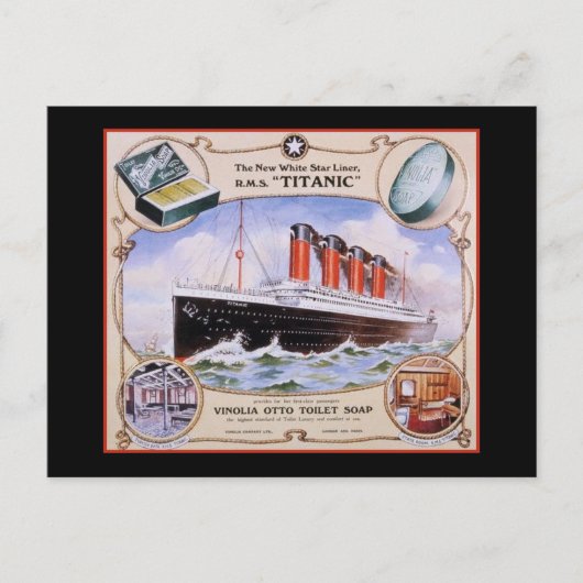 Titanic-Seifenetikett Postkarte (Vorderseite)