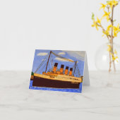 Titanic Ship Grußkarte Karte (Gelbe Blume)