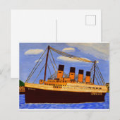 Titanic Ship Grußkarte Postkarte (Vorne/Hinten)