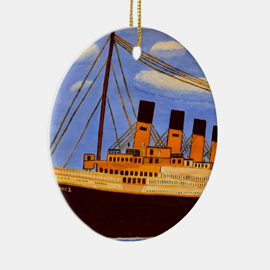 Titanic Ship Keramik Ornament (Rechts)