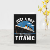 Titanic Ship nur ein Junge, der die Titanic Crui L Karte (Gelbe Blume)