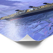 Titanic Shipping - 3D rendern Fotodruck (Ecke)