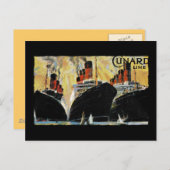 Titanic Ships in Port 1912 Postkarte (Vorne/Hinten)