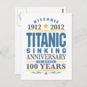 Titanic Sinking 100 Jahre Postkarte (Vorne/Hinten)