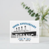 Titanic Sinking 100 Jahre Postkarte (Stehend Vorderseite)