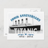 Titanic Sinking 100 Jahre Postkarte (Vorne/Hinten)