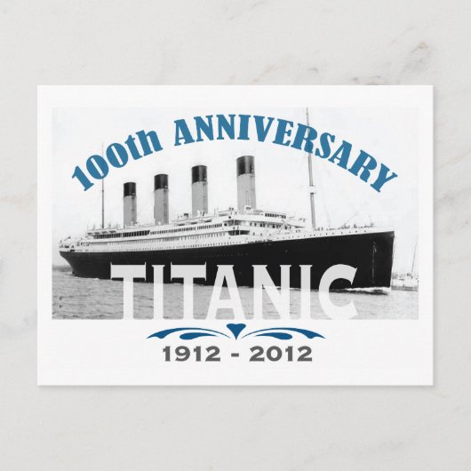 Titanic Sinking 100 Jahre Postkarte (Vorderseite)