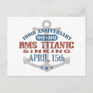 Titanic Sinking 100 Jahre Postkarte