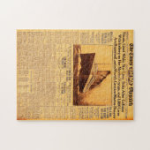 Titanic Sinks nach Kollision mit Iceberg C1912 Puzzle (Horizontal)