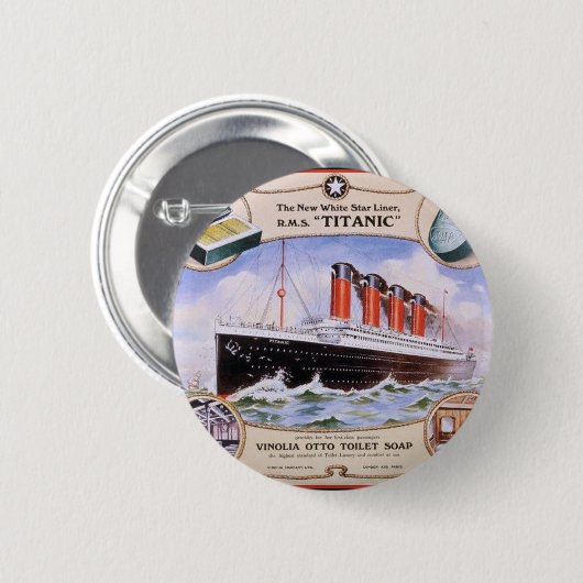 Titanic Soap Label Button (Vorne & Hinten)