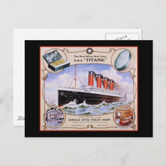 Titanic Soap Label Postkarte (Vorne/Hinten)