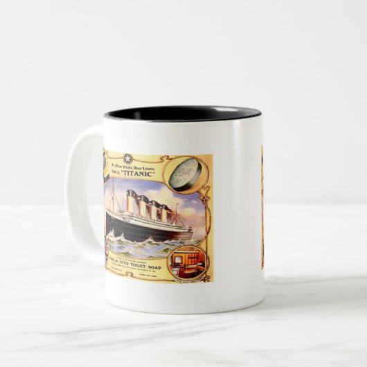 Titanic Soap Zweifarbige Tasse (Vorderseite Links)