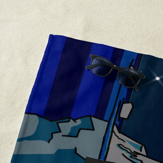 Titanic Strandtuch (Beispiel)