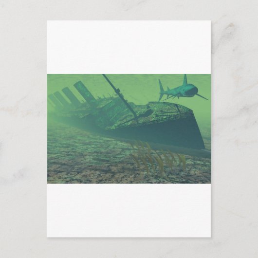 Titanic sunk postkarte (Vorderseite)