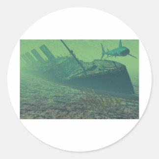 Titanic-sunk Runder Aufkleber