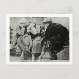 Titanic Survivors on the Carpathia Postkarte