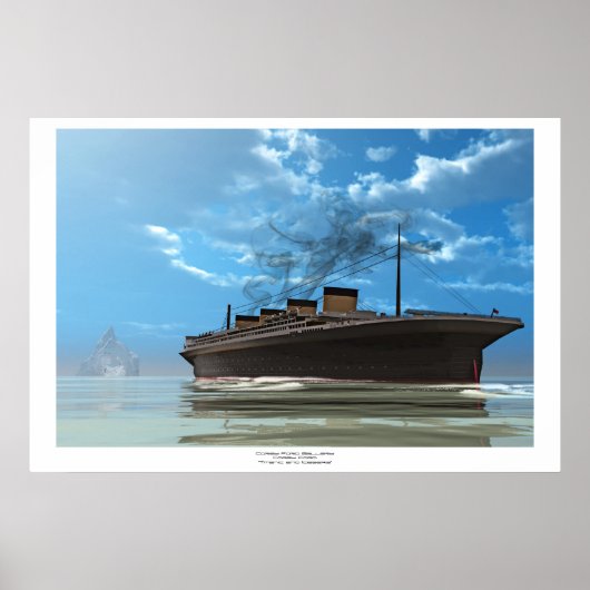 Titanic und Iceberg Poster (Vorne)