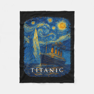 Titanic Van Gogh Starry Night Fleecedecke