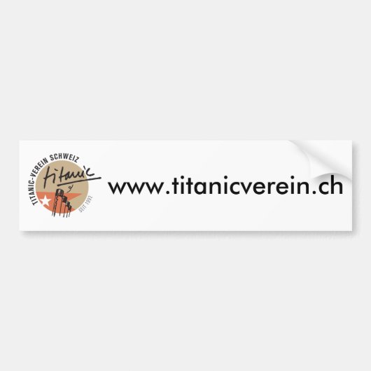 Titanic-Verein Schweiz  Auto-Aufkleber Autoaufkleber (Vorne)
