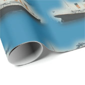 Titanic Vintag Maritime White Star Line Schiff Geschenkpapier (Rolleneckpunkt)