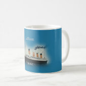 Titanic Vintag Maritime White Star Line Schiff Kaffeetasse (VorderseiteRechts)