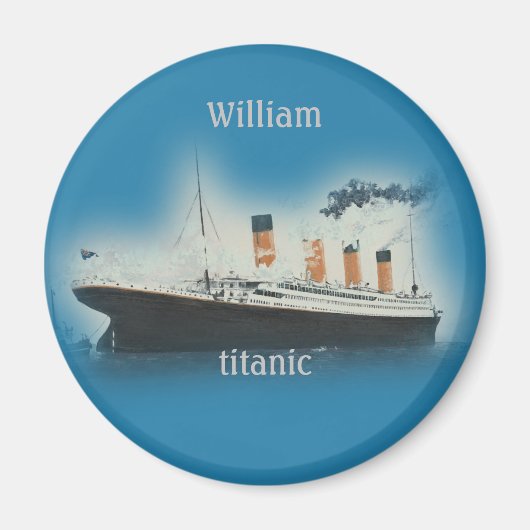 Titanic Vintag Maritime White Star Line Ship Magnet (Vorne)