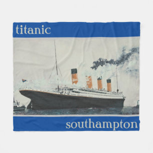 TITANIC Vintage 1912 See-Erprobung Fleecedecke