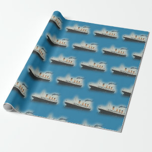 Titanic Vintage Maritime White Star Line Schiff Geschenkpapier