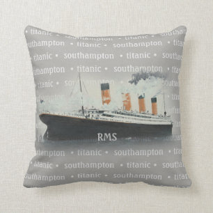 Titanic Vintage Southampton White Star Line Schiff Kissen
