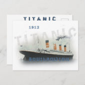 Titanic Vintager benutzerdefinierter Text Postkarte (Vorne/Hinten)