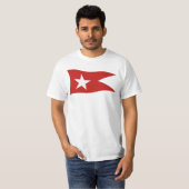 Titanic White Star Line Flag mit White Star T-Shirt (Vorne ganz)
