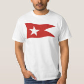 Titanic White Star Line Flag mit White Star T-Shirt (Vorderseite)
