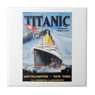 Titanic White Star Line - Größte Schiff der Welt Fliese