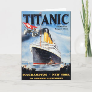 Titanic White Star Line - Größte Schiff der Welt Karte