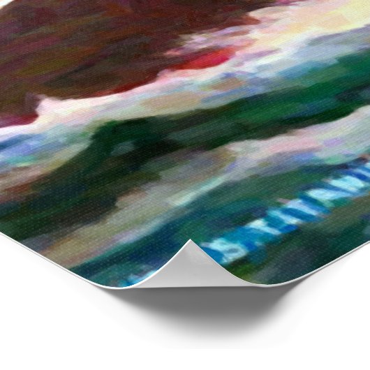 Titanic White Star Line Ölgemälde Poster (Ecke)