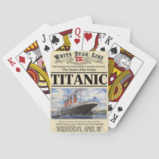Titanic White Star Line Spielkarten (Rückseite)