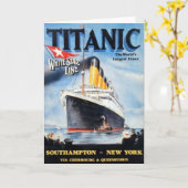 Titanic White Star Line - Weltgrößter Liner Karte (Gelbe Blume)