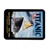 Titanic White Star Line - Weltgrößter Liner Magnet (Horizontal)