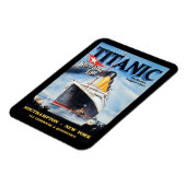 Titanic White Star Line - Weltgrößter Liner Magnet (Linke Seite)