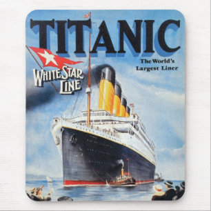 Titanic White Star Line - Weltgrößter Liner Mousepad