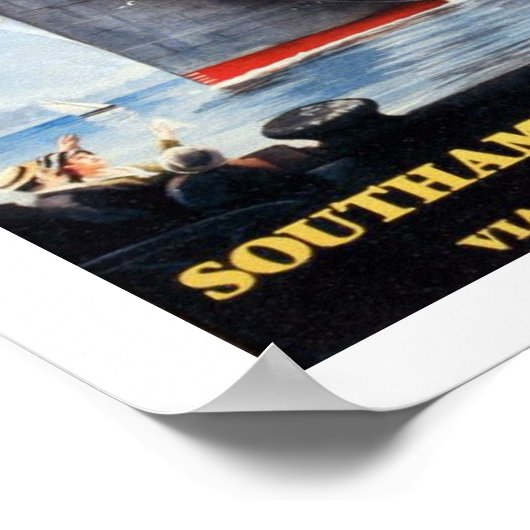 Titanic White Star Line - Weltgrößter Liner Poster (Ecke)