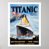 Titanic White Star Line - Weltgrößter Liner Poster (Vorne)