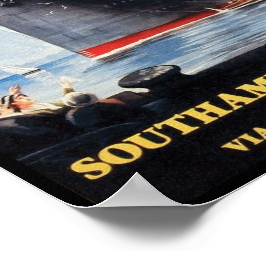 Titanic White Star Line - Weltgrößter Liner Poster (Ecke)