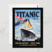 Titanic White Star Line - Weltgrößter Liner Postkarte (Vorne/Hinten)