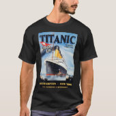Titanic White Star Line - Weltgrößter Liner T-Shirt (Vorderseite)