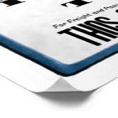 Titanic White Star Line Werbung Poster (Ecke)